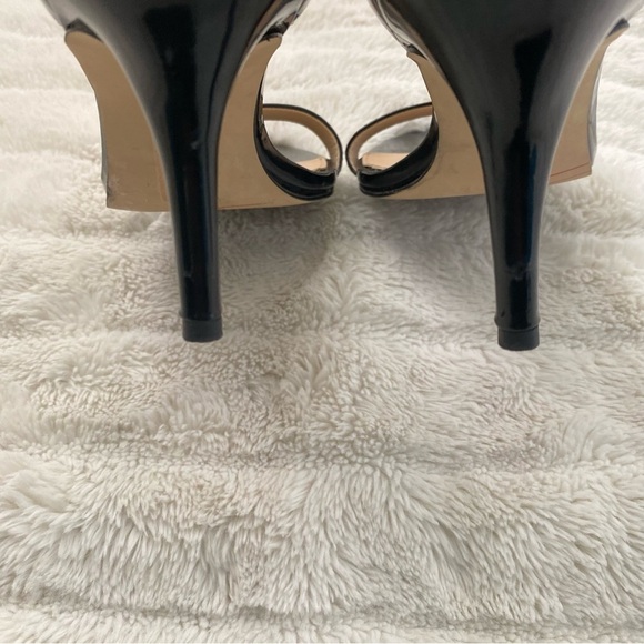 Sam Edelman Faux Patent Leather Ankle Strap Heels Black Size 8.5 - Picture 7 of 11